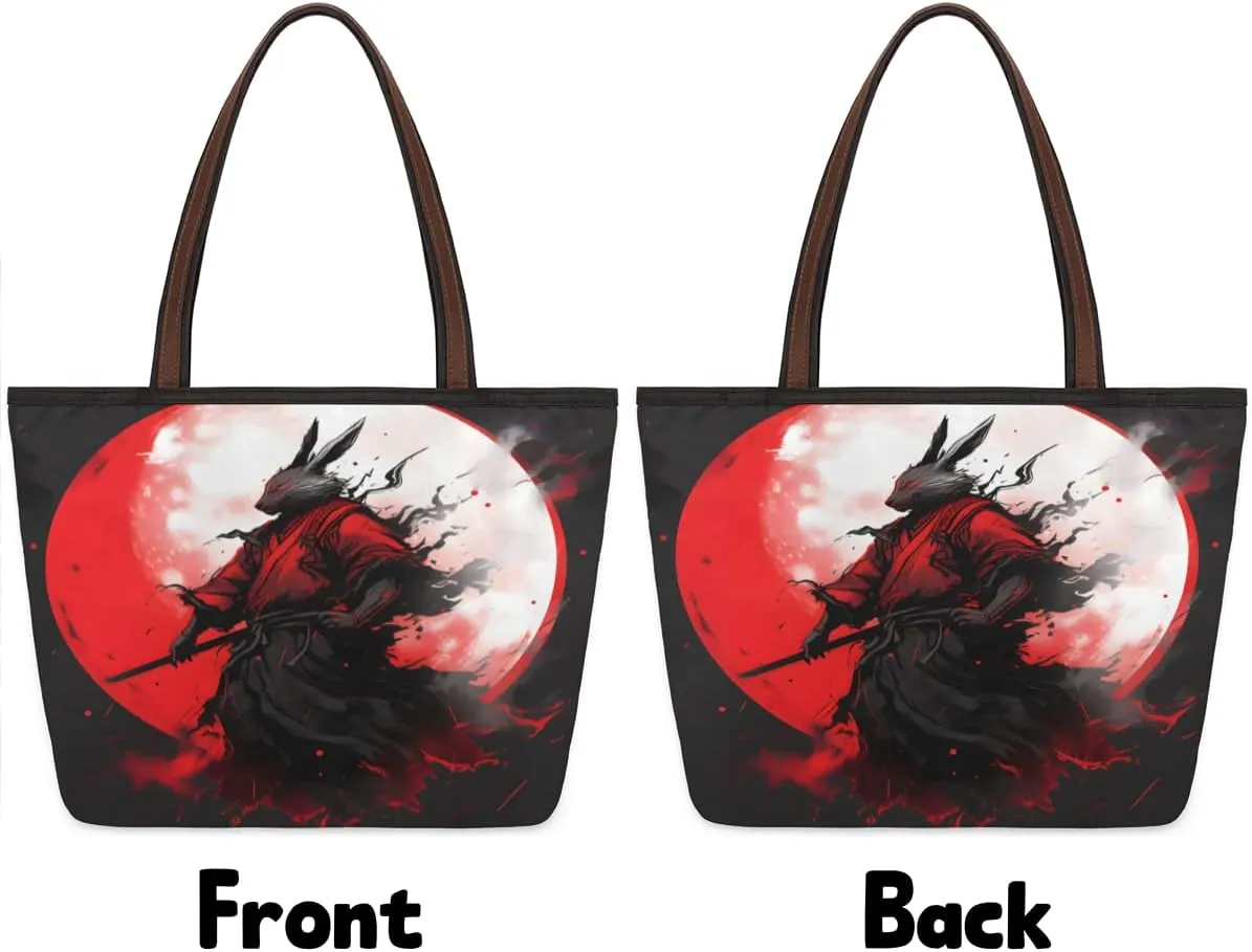 Tote Bag for Women with Zipper Large Capacity Top Handle Casual Shoulder Bag Handbag Reusable Shopping