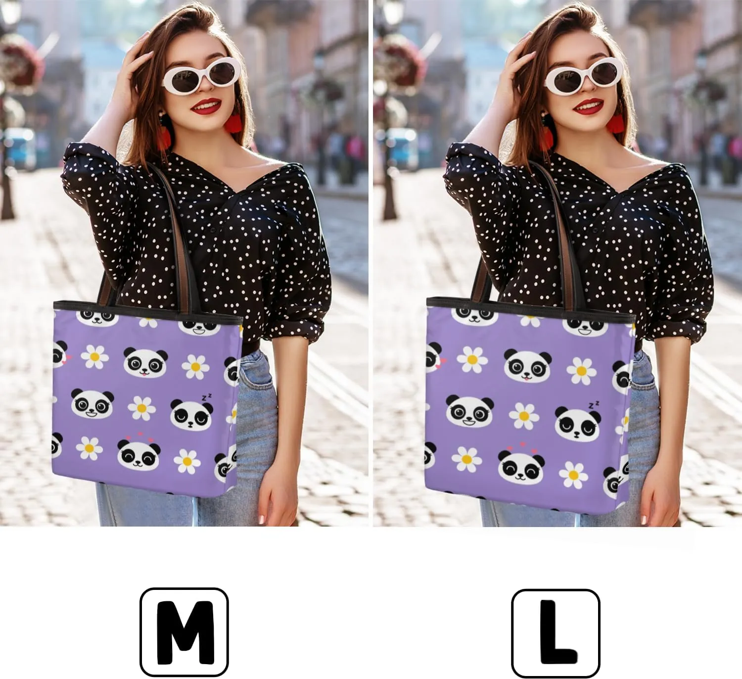 Tote Bag for Women with Zipper Large Capacity Top Handle Casual Shoulder Bag Handbag Reusable Shopping