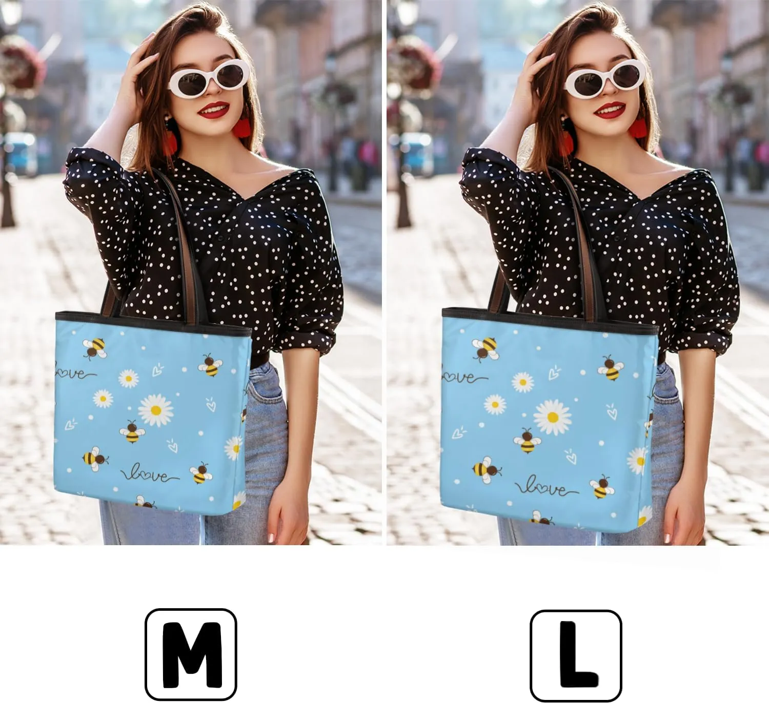 Tote Bag for Women with Zipper Large Capacity Top Handle Casual Shoulder Bag Handbag Reusable Shopping