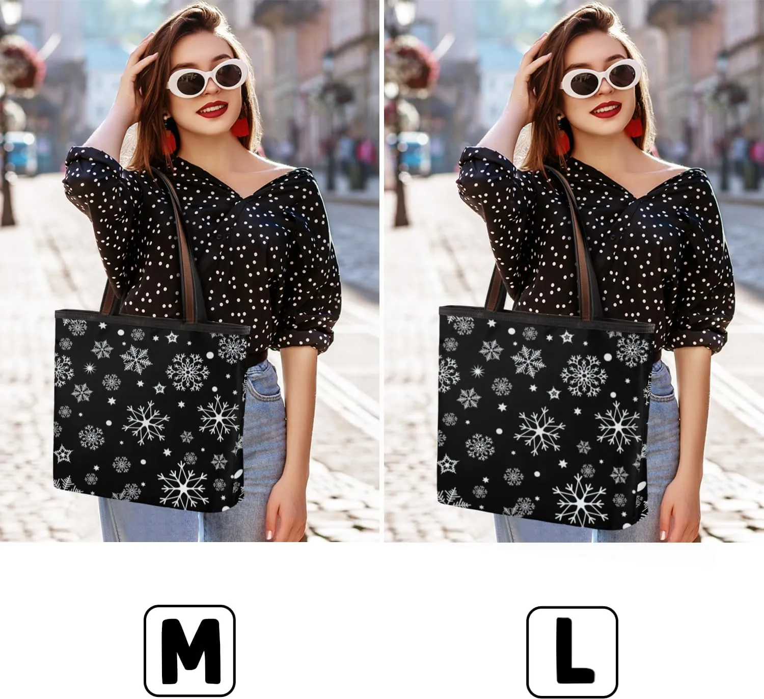 Tote Bag for Women with Zipper Large Capacity Top Handle Casual Shoulder Bag Handbag Reusable Shopping