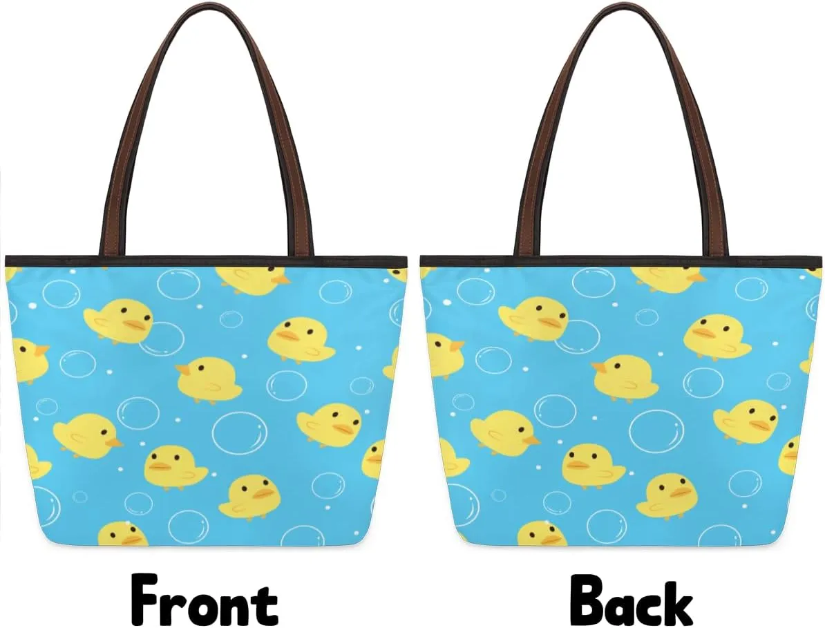 Tote Bag for Women with Zipper Large Capacity Top Handle Casual Shoulder Bag Handbag Reusable Shopping