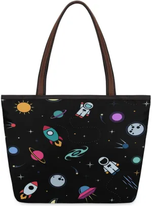 Tote Bag for Women with Zipper Large Capacity Top Handle Casual Shoulder Bag Handbag Reusable Shopping