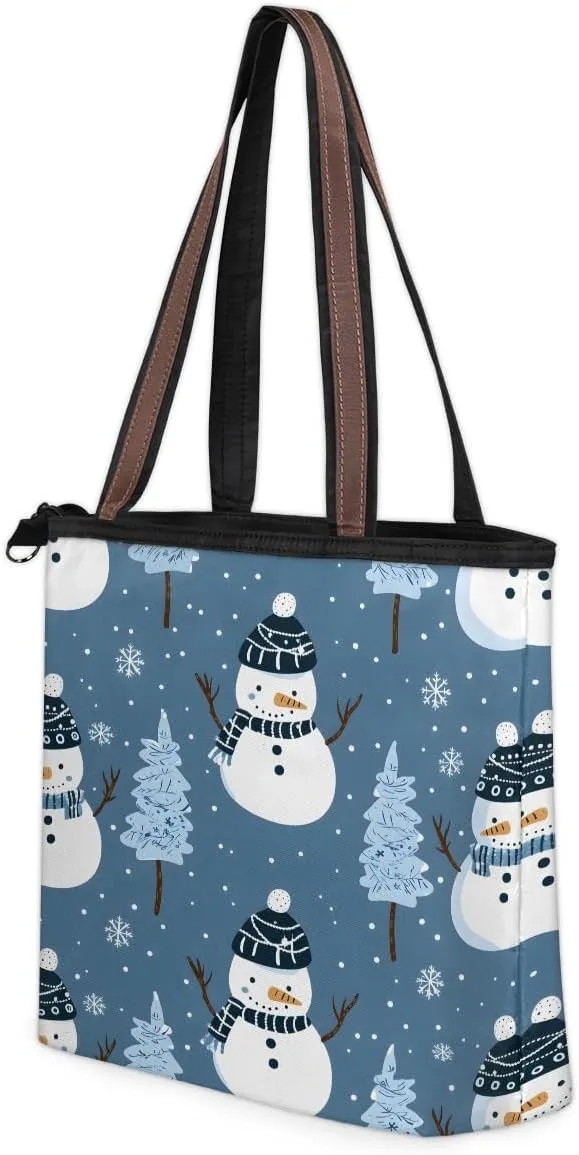 Tote Bag for Women with Zipper Large Capacity Top Handle Casual Shoulder Bag Handbag Reusable Shopping