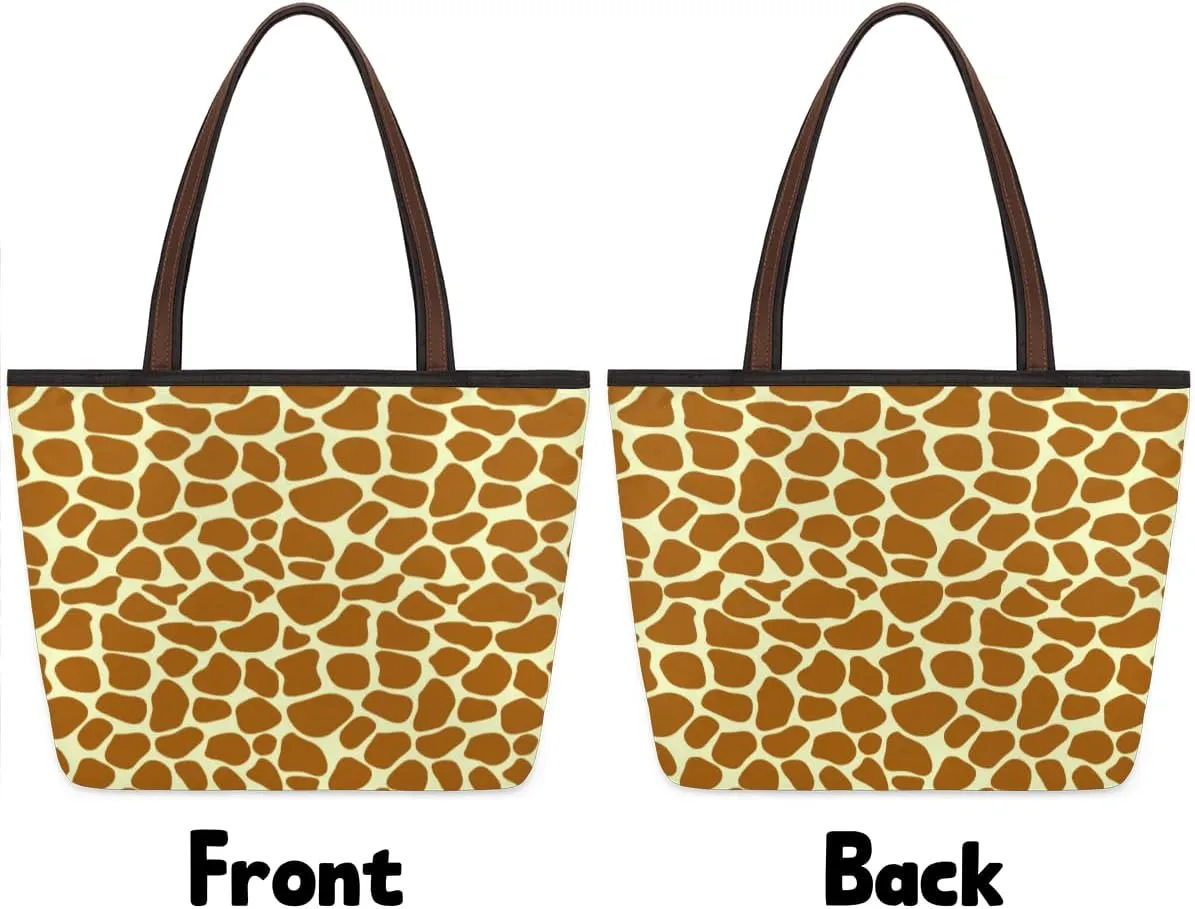 Tote Bag for Women with Zipper Large Capacity Top Handle Casual Shoulder Bag Handbag Reusable Shopping