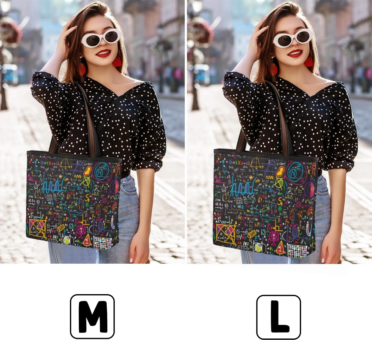 Tote Bag for Women with Zipper Large Capacity Top Handle Casual Shoulder Bag Handbag Reusable Shopping