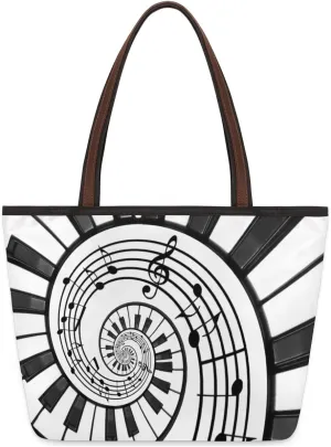 Tote Bag for Women with Zipper Large Capacity Top Handle Casual Shoulder Bag Handbag Reusable Shopping