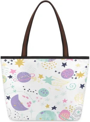 Tote Bag for Women with Zipper Large Capacity Top Handle Casual Shoulder Bag Handbag Reusable Shopping