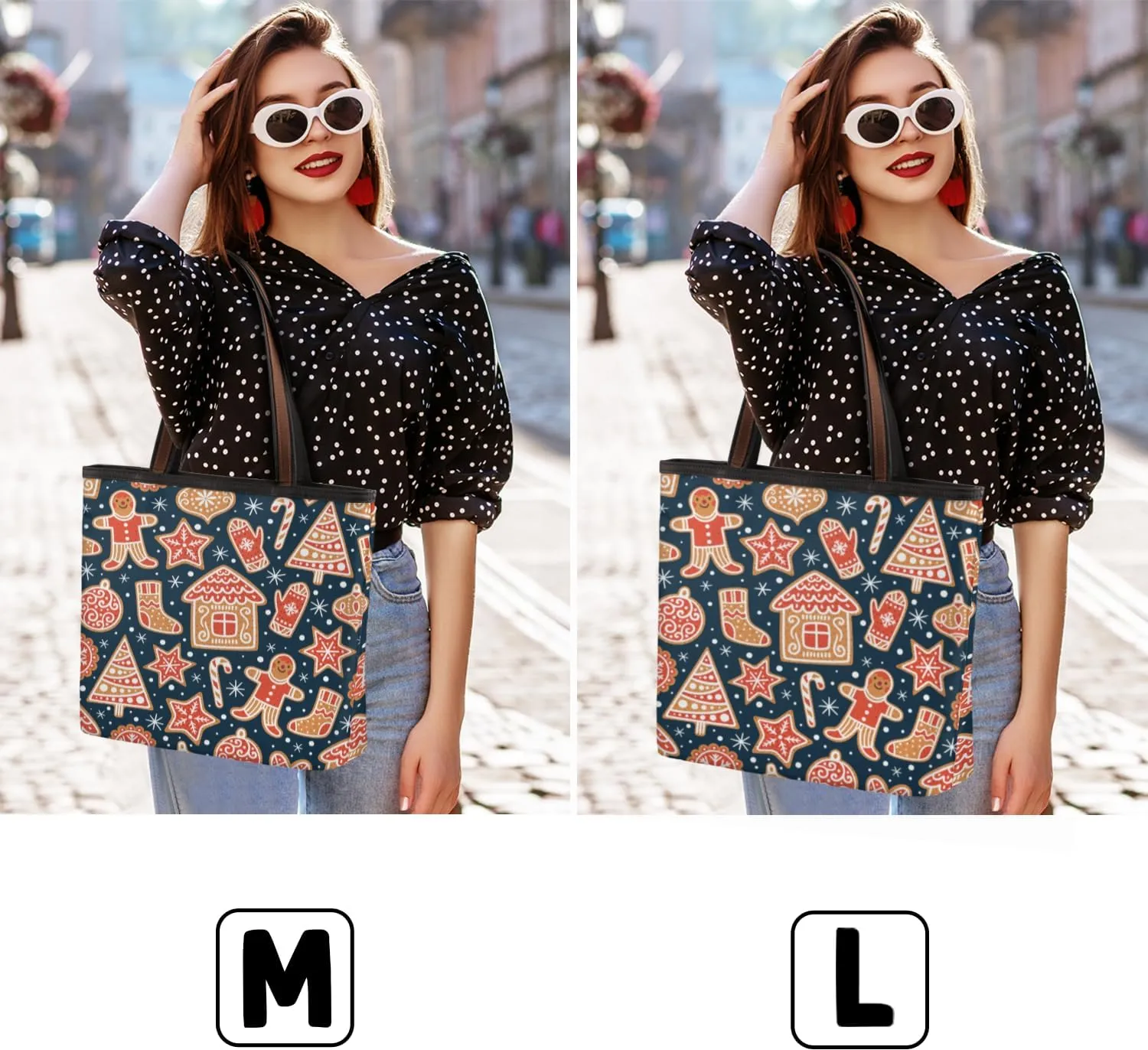 Tote Bag for Women with Zipper Large Capacity Top Handle Casual Shoulder Bag Handbag Reusable Shopping