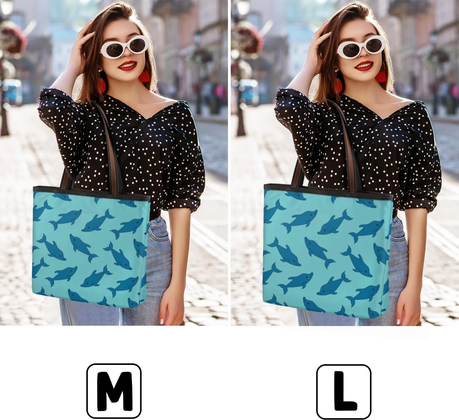 Tote Bag for Women with Zipper Large Capacity Top Handle Casual Shoulder Bag Handbag Reusable Shopping