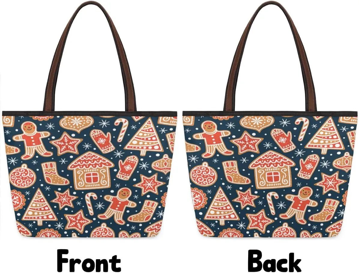 Tote Bag for Women with Zipper Large Capacity Top Handle Casual Shoulder Bag Handbag Reusable Shopping