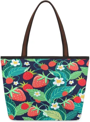 Tote Bag for Women with Zipper Large Capacity Top Handle Casual Shoulder Bag Handbag Reusable Shopping