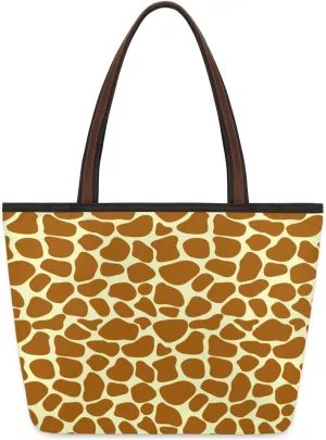 Tote Bag for Women with Zipper Large Capacity Top Handle Casual Shoulder Bag Handbag Reusable Shopping