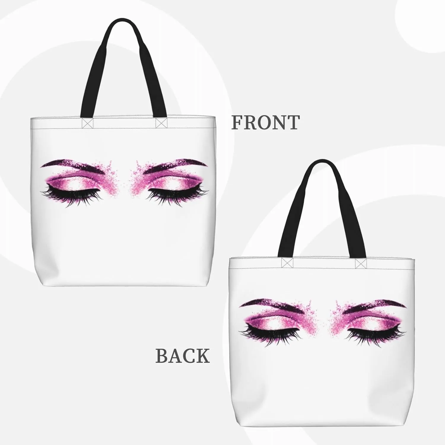 Tote Bag with Zipper Pockets,Large Capacity Shopping Bag, Handbags for Travel Grocery