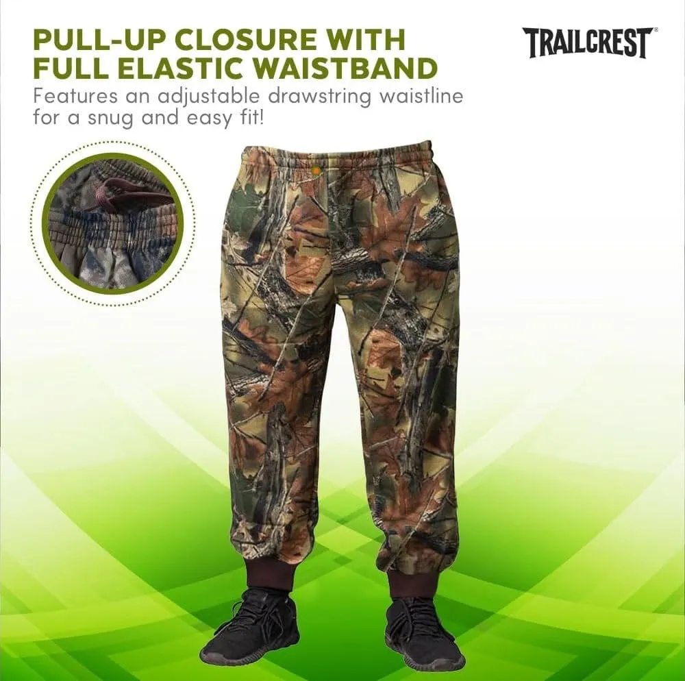 TrailCrest by Treel Boy's Mossy Oak/Camo Pull On Jogger Sweatpants
