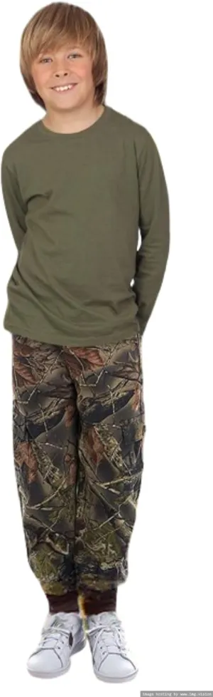 TrailCrest by Treel Boy's Mossy Oak/Camo Pull On Jogger Sweatpants