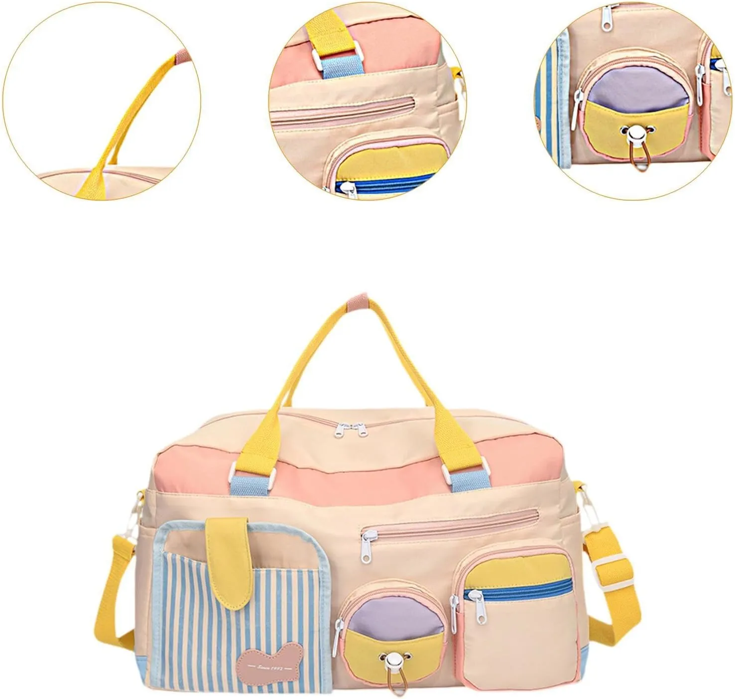 Travel Bag, Gym Bag, Large Bag, Luggage Bag, Shoulder Bag for Toiletries, Travel Bag for Shopping