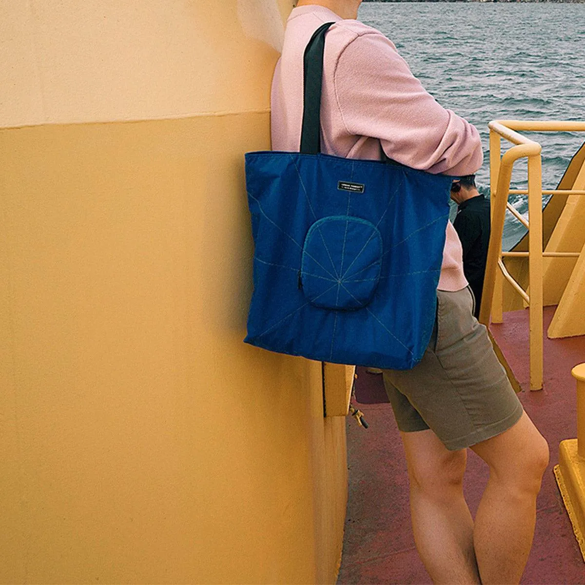 TREE RPET Foldable Tote - Navy