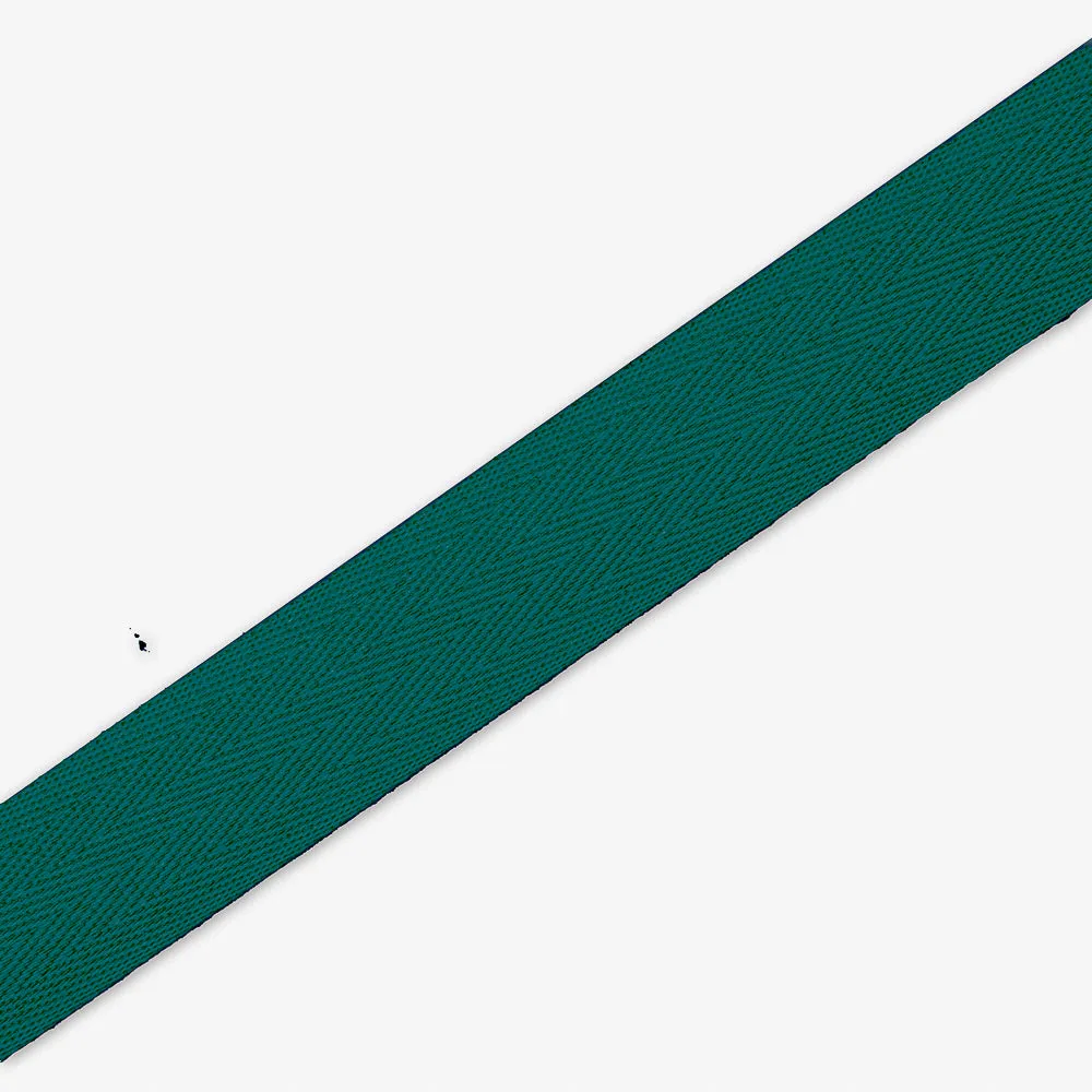 Twill Tape Polyester Bottle Green #7 25mm