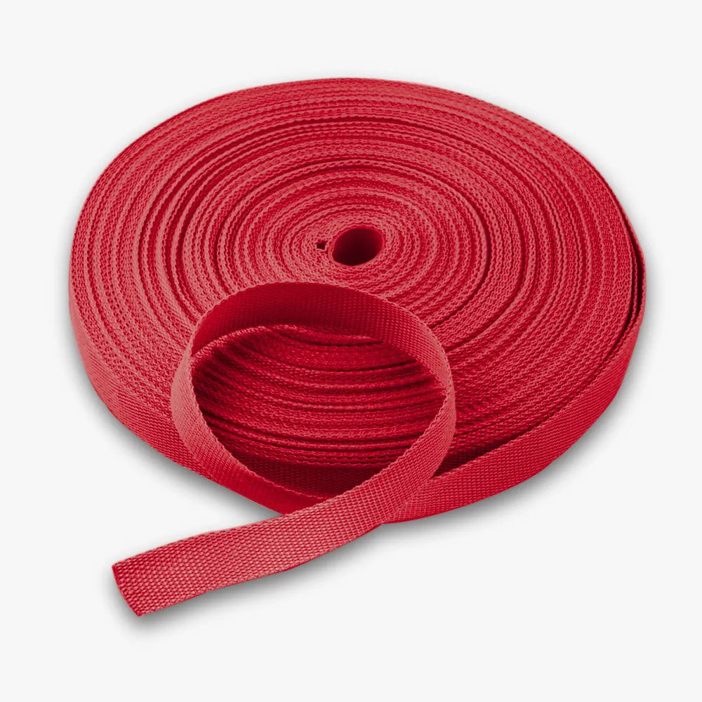 Twill Tape Polyester Red #4 25mm