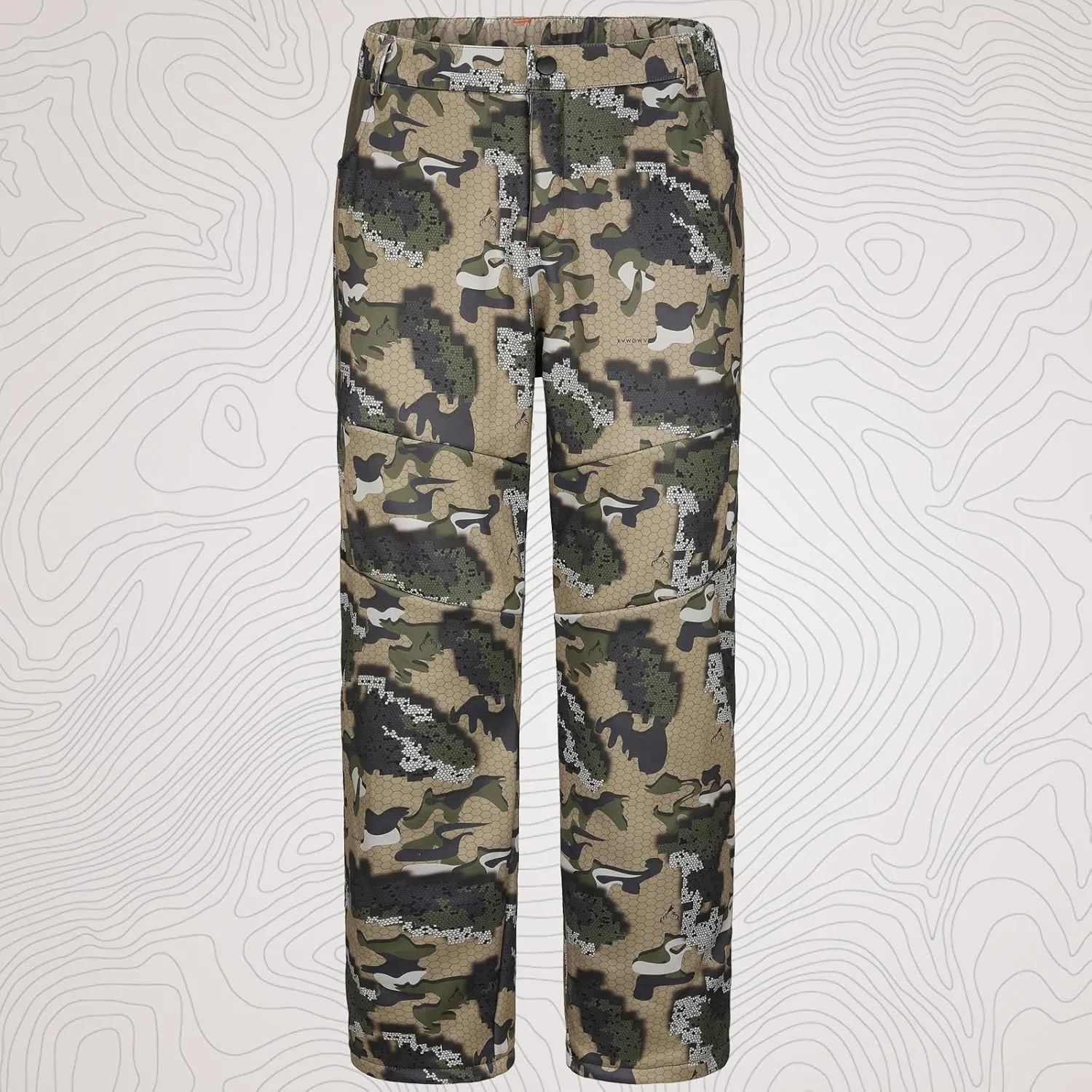 UIIHUNT Hunting Clothes for Men with Fleece Lining: Safety Strap Compatible Water Resistant Silent Hunting Jacket and Pants