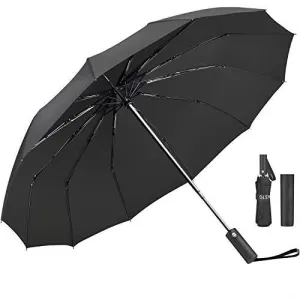 Umbrella,12 Ribs Auto Open/Close Windproof With Ergonomic Handle