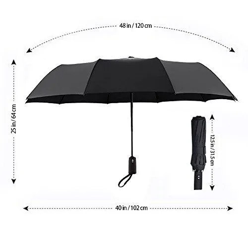 Umbrella,12 Ribs Auto Open/Close Windproof With Ergonomic Handle
