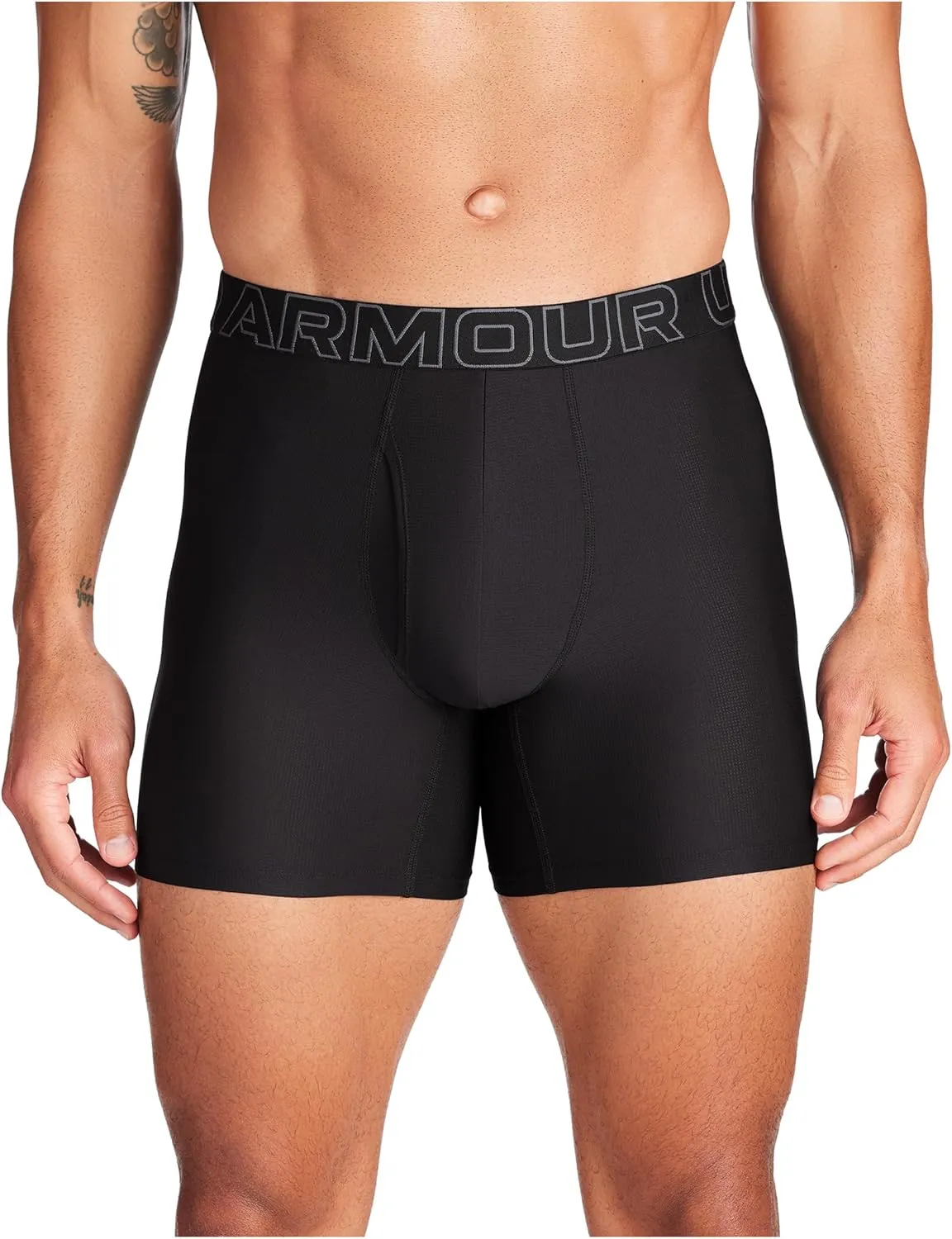 Under Armour Men's Multi-Pack Performance Tech Mesh Boxerjock Brief, 6" Inseam, All-Day Comfort