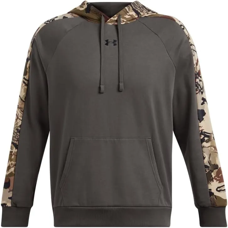 Under Armour Men’s Rival Fleece Camo Blocked Hoodie | Ultra-Soft Cotton Blend Hoodies for Men with Kangaroo Pocket
