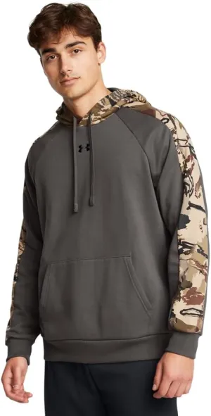 Under Armour Men’s Rival Fleece Camo Blocked Hoodie | Ultra-Soft Cotton Blend Hoodies for Men with Kangaroo Pocket