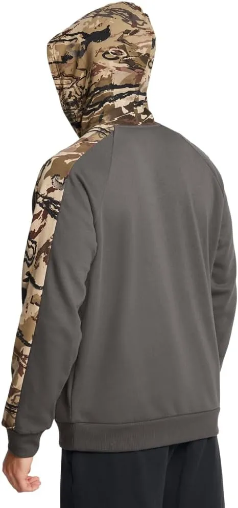 Under Armour Men’s Rival Fleece Camo Blocked Hoodie | Ultra-Soft Cotton Blend Hoodies for Men with Kangaroo Pocket
