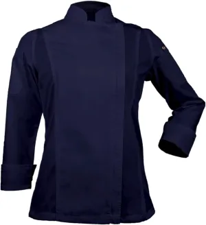 Unisex Women's Bailey Chef Coat, Long Sleeve Zipper Chef Jacket, Ladies