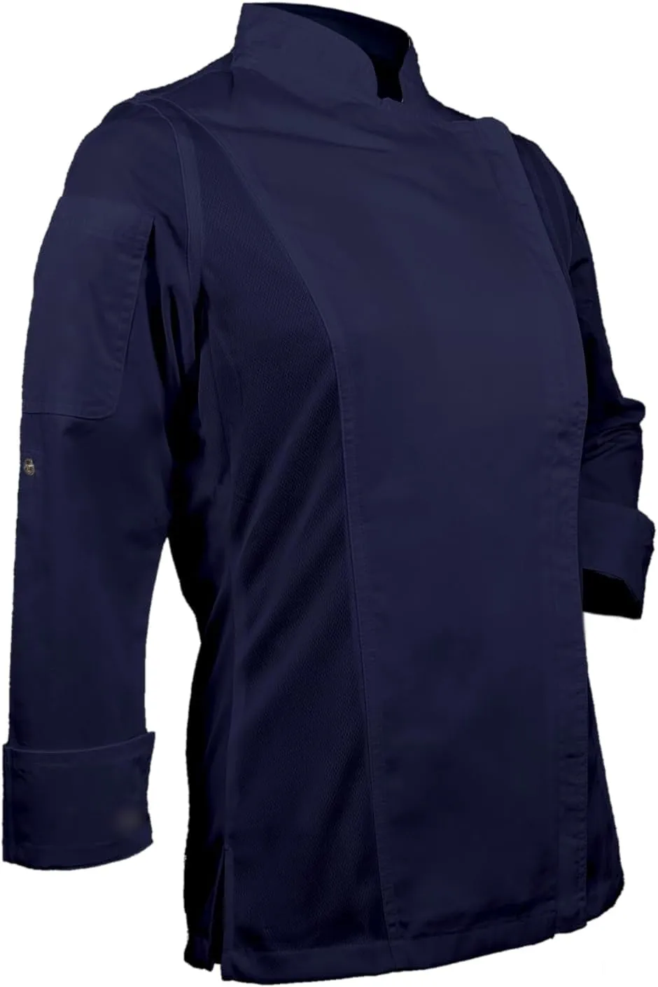 Unisex Women's Bailey Chef Coat, Long Sleeve Zipper Chef Jacket, Ladies