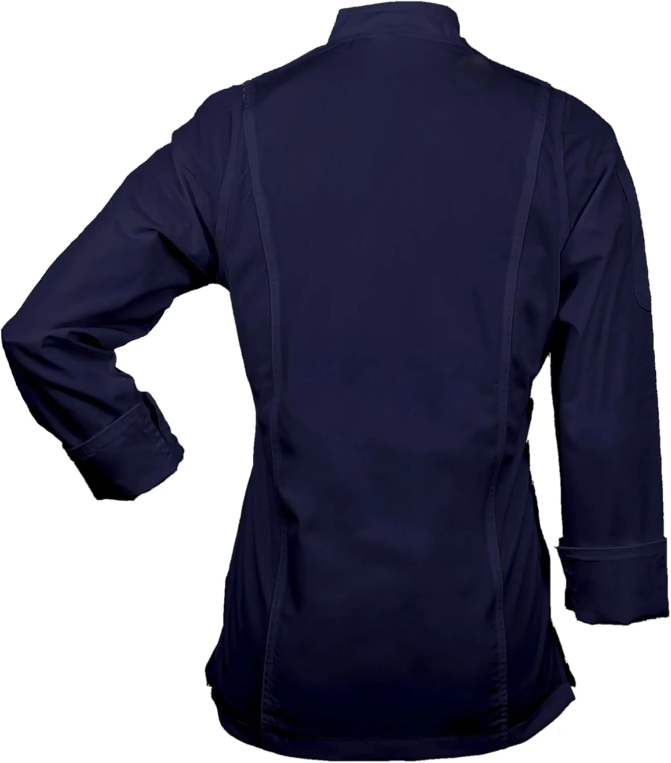 Unisex Women's Bailey Chef Coat, Long Sleeve Zipper Chef Jacket, Ladies