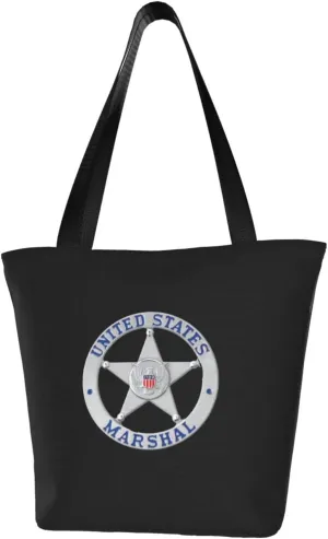 US Marshals Service Women'S Casual One Shoulder Carry Shopping Bag Large Capacity Working Storage Handbag