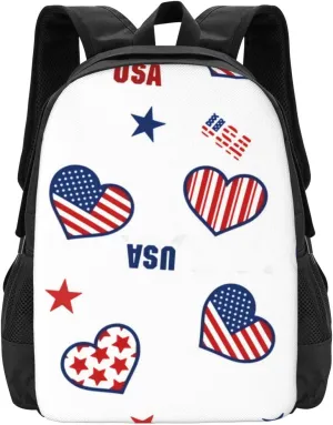 Usa America Flag And Stars Lightweight Packable Backpack Travel Casual Large Capacity Daypack Foldable Backpack For Men Women