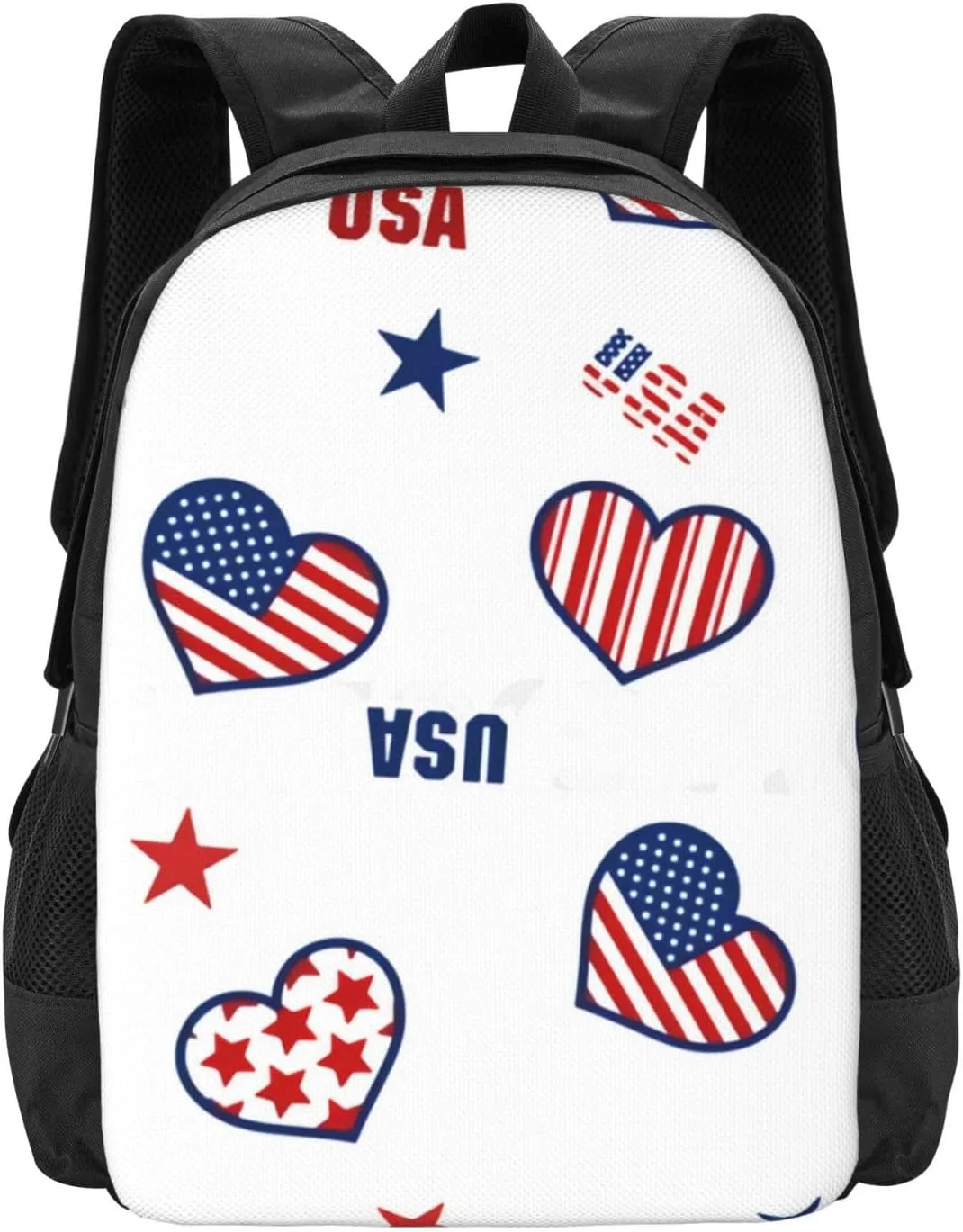 Usa America Flag And Stars Lightweight Packable Backpack Travel Casual Large Capacity Daypack Foldable Backpack For Men Women