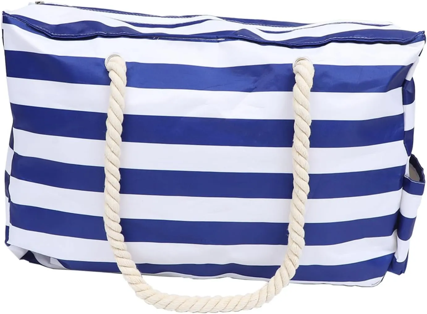VALICLUD Large Beach Bag Straw Design Waterproof Tote for Shopping Travel Parties