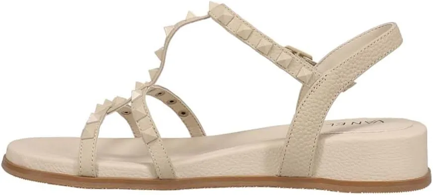 VANELi Womens Midge Studded Slingback Dress Sandals Mid Heel 2-3" - Beige