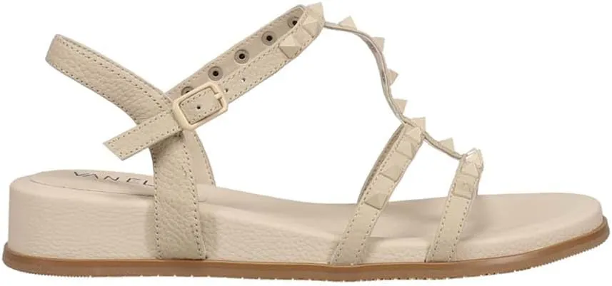 VANELi Womens Midge Studded Slingback Dress Sandals Mid Heel 2-3" - Beige