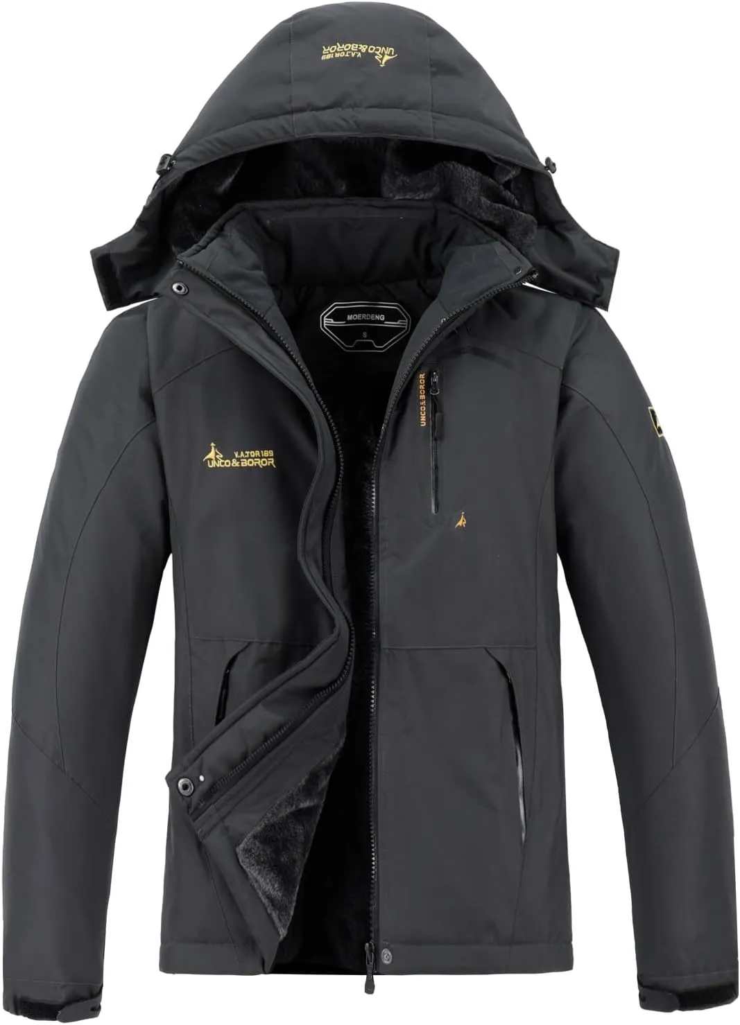 V.A.TOR 189 UNCO&BOROR Waterproof Ski Jacket, Hooded, Windproof, Warm Winter Coat for Women and Men