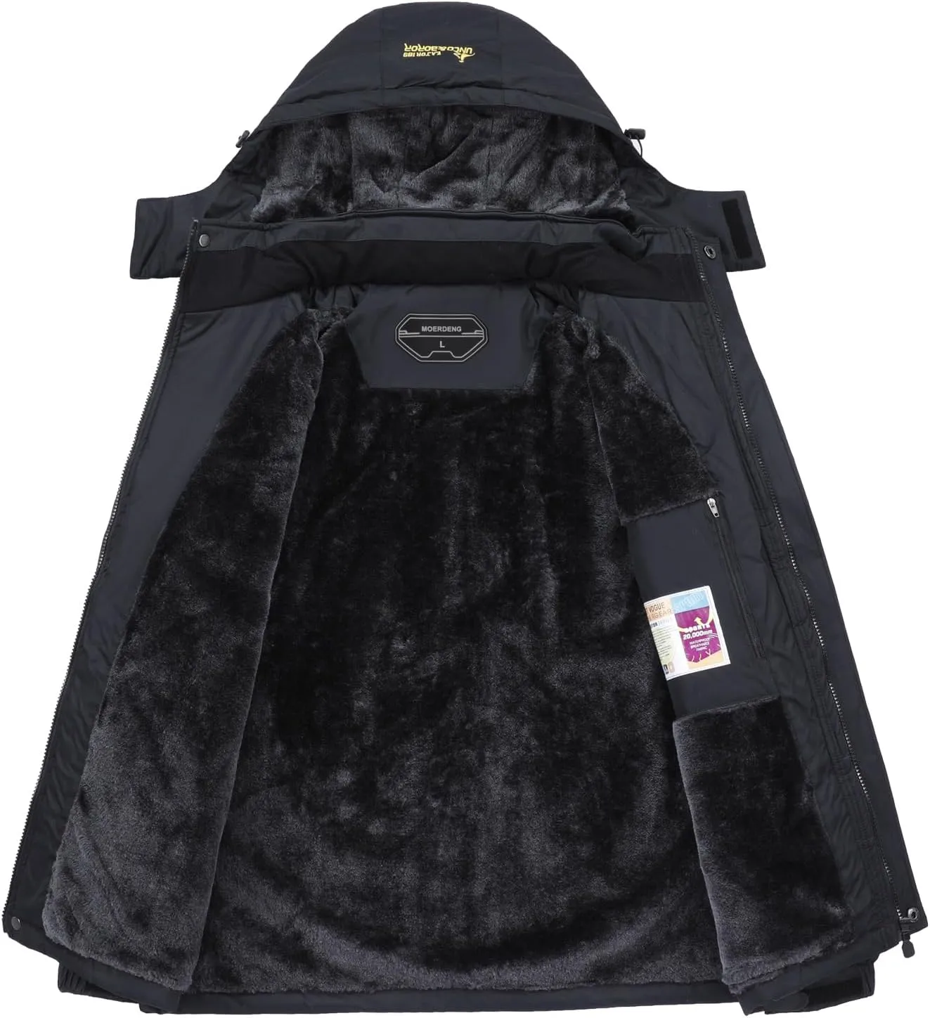 V.A.TOR 189 UNCO&BOROR Waterproof Ski Jacket, Hooded, Windproof, Warm Winter Coat for Women and Men