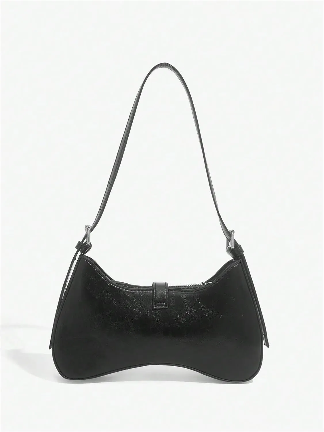 Verdusa Women's Punk Studded PU Leather Handbags Vintage Shoulder Bag Top Handle Underarm Bag