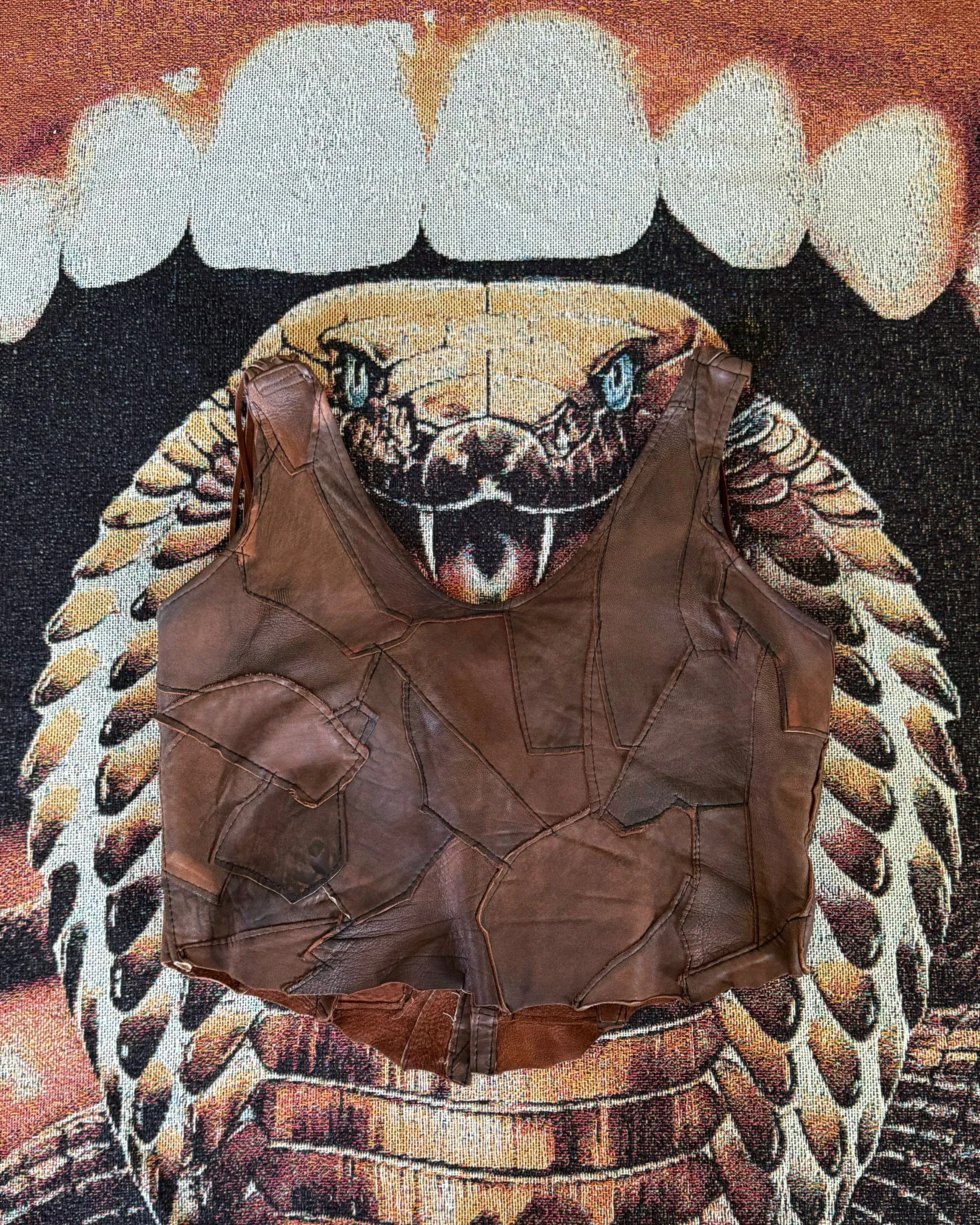 Vintage Rustic Patchwork Top/Vest