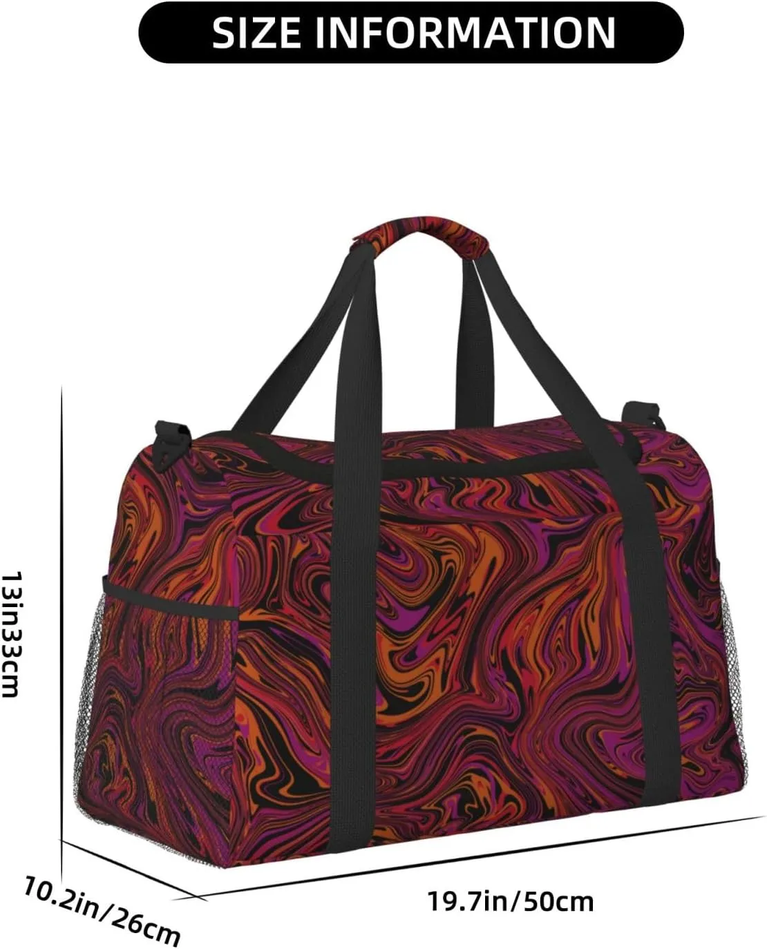 Violet Travel Duffel Bag Large Foldable Waterproof Overnight Bag For Beach Swim Bags Pool Sports Gym