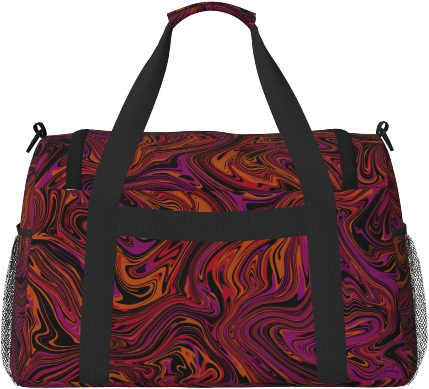 Violet Travel Duffel Bag Large Foldable Waterproof Overnight Bag For Beach Swim Bags Pool Sports Gym