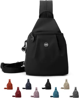 Vovtva Bag, 2025 Backpack Chest Bag Double Zipper Large Capacity, Street Lite Chic Versatile Travel Bag (black)
