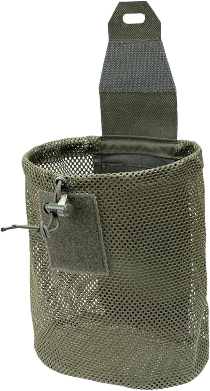 Waist Bag, Utility Bag, Lightweight Roll Up Bag, Drawstring Bag for Backpacking, Camping, Climbing, Mountaineering Outdoor, Green