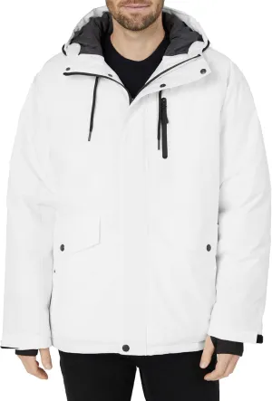 wantdo Men's Recycled Winter Jackets Thicken Parka Coat Warterproof Ski Jacket with Hood