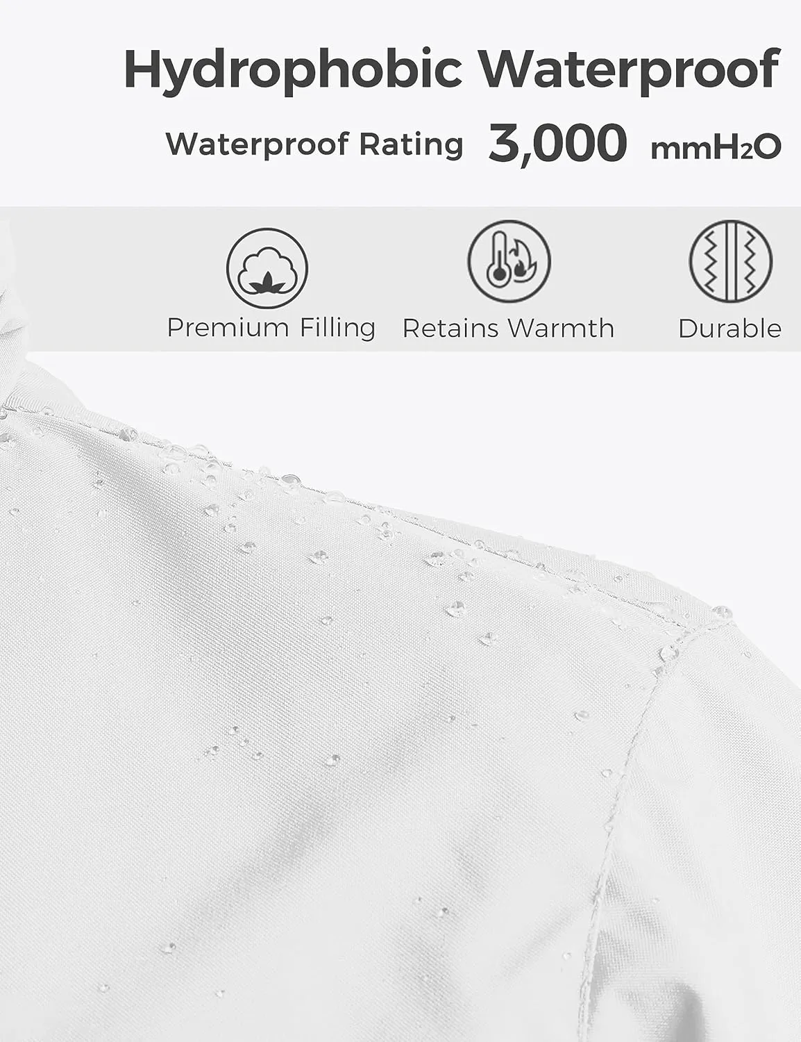 wantdo Men's Recycled Winter Jackets Thicken Parka Coat Warterproof Ski Jacket with Hood