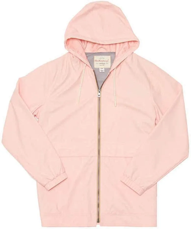 Weatherproof Vintage Womens Waterproof Coated Rain Jacket with Hood -Light Windbreaker Raincoat for Women-Hooded Rain Slicker